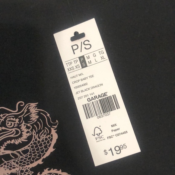 Garage Dragon Print Baby Tee  *sold out online* - Picture 3 of 4